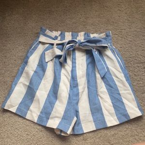 forever 21 stripped shorts with pockets